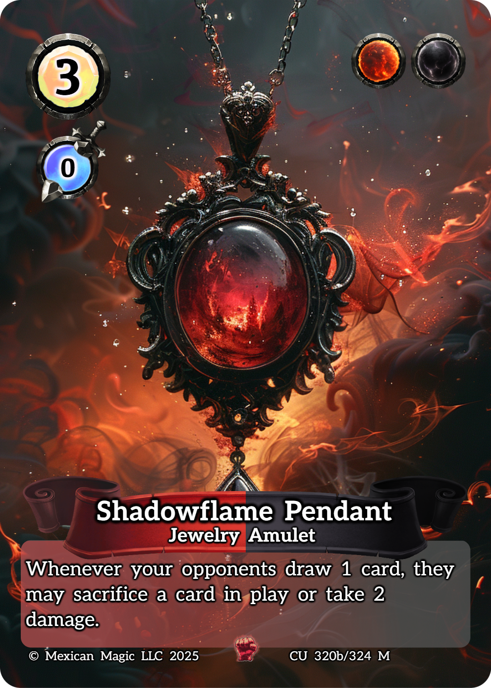 Shadowflame Pendant